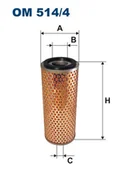 Filtry oleju - Filtr oleju FILTRON OM514/4 H1076 OM514/4 - miniaturka - grafika 1