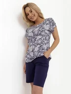 Piżamy damskie - Cana Piżama 241 S Granatowy - miniaturka - grafika 1