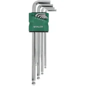 Klucze i nasadki - Zestaw kluczy sześciokątnych STALCO S-48366 (9 elementów) - miniaturka - grafika 1