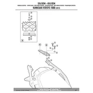 Kufry i sakwy motocyklowe - PORTAPACCHI KAWASAKI VERSYS - miniaturka - grafika 1