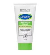 Kremy do twarzy - Cetaphil Bogaty krem na noc, 50 g, do skóry wrażliwej od suchej do bardzo suchej, z niacynamidem - miniaturka - grafika 1