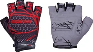 Rękawiczki rowerowe - Verso Rękawiczki rowerowe Verso SB-01-8027-A czarno-czerwone XL - miniaturka - grafika 1
