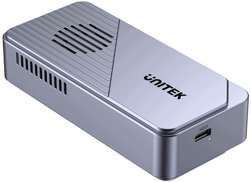 Kieszeń Unitek Obudowa na dysk SSD M.2 NVME USB-C 80 Gbps z aktywnym chłodzeniem S1253BGY01