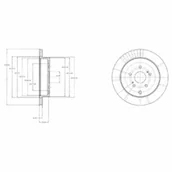 Tarcze hamulcowe - Tarcza hamulcowa DELPHI BG4329 - miniaturka - grafika 1