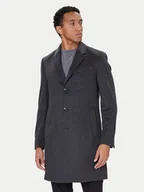 Płaszcze męskie - BOSS Płaszcz wełniany Hyde 50549187 Szary Slim Fit - miniaturka - grafika 1