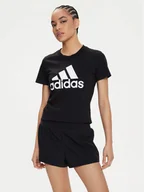 Koszulki i topy damskie - adidas T-Shirt Essentials Logo GL0722 Czarny Regular Fit - miniaturka - grafika 1