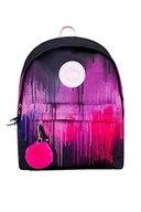 Plecaki - hype Unisex ciemnoróżowy plecak z herbem, Czarny / różowy, Jeden rozmiar, Casual - miniaturka - grafika 1