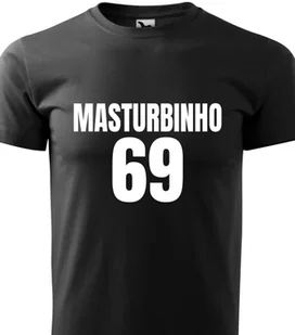 Piżama Męska Czarna Koszulka + Szare Spodenki MASTURBINHO 69 Wzory Rozm XL - Piżamy damskie Piżama Męska Czarna Koszulka + Szare Spodenki MASTURBINHO 69 Wzory Rozm XL - Piżamy damskie - miniaturka - grafika 1