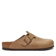 Klapki i japonki męskie - Klapki Birkenstock Boston SFB LEOI 1018147 Brązowy - miniaturka - grafika 1
