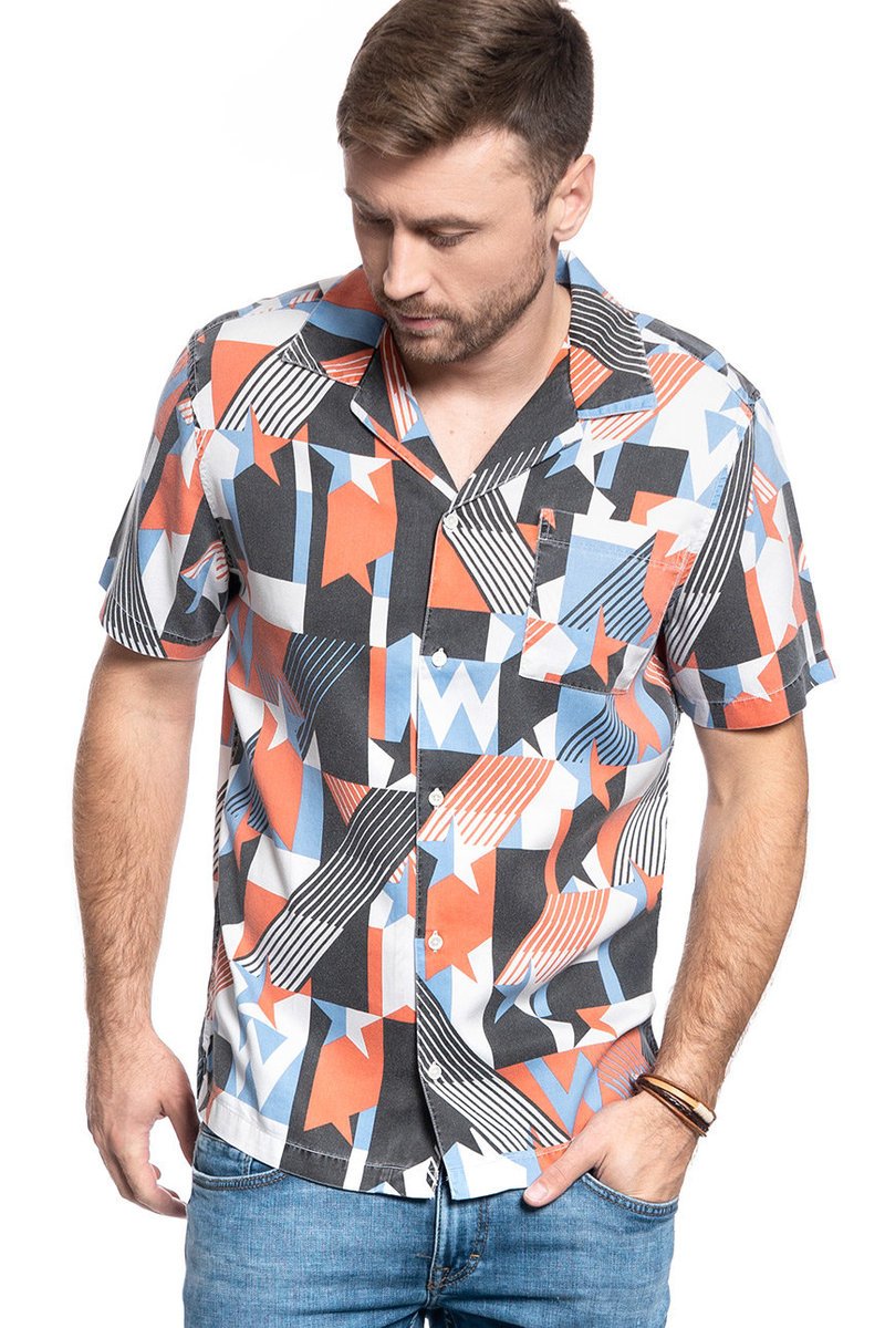 Wrangler Ss 1 Pkt Shirt Faded Black W5J36Hxv6-L