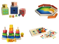 Układanki dla dzieci - Playtive Zabawki edukacyjne z drewna - miniaturka - grafika 1