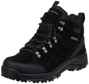 Skechers Męskie buty trekkingowe Relment-Pelmo High Rise, Czarny zamsz, 45.5 EU - Buty trekkingowe męskie - miniaturka - grafika 1