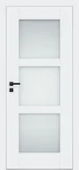 Drzwi wewnętrzne - Dre Drzwi Wewnętrzne Z Szybą Estra 4 Okleina Biała Mat - miniaturka - grafika 1