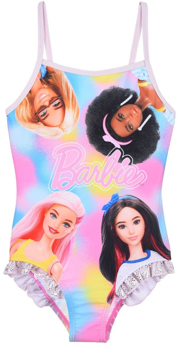 Strój kąpielowy jednoczęściowy dla dziewczynki Barbie . Rozmiar 104 cm .