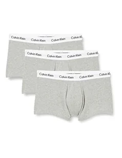 Calvin Klein 3P Low Rise Trunk Bokserki (szorty) Mężczyźni, wrzos szary, L - Spodenki damskie - miniaturka - grafika 1