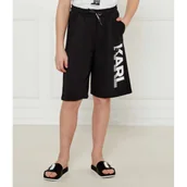 Spodnie i spodenki dla chłopców - Karl Lagerfeld Kids Szorty | Regular Fit - miniaturka - grafika 1
