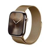 Akcesoria do smartwatchy - Crong Milano Steel - Pasek ze stali nierdzewnej do Apple Watch 44/45/46/49 mm (różowe złoto) - miniaturka - grafika 1