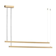 Lampy sufitowe - Lampa wisząca LED Miami złota 120cm z dwustronnym światłem - miniaturka - grafika 1