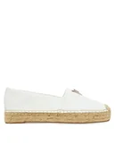 Espadryle damskie - Guess Espadryle FLJLND LEA14 Biały - miniaturka - grafika 1