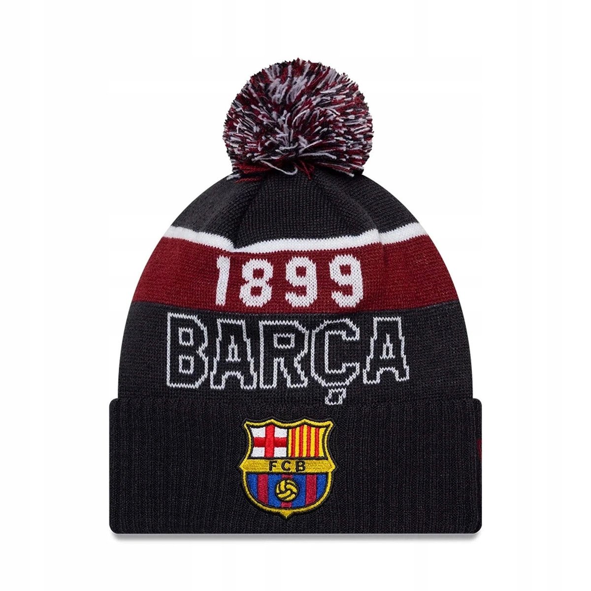 Czapka zimowa z pomponem New Era Sport Beanie FC Barcelona Core – Adult 60846895