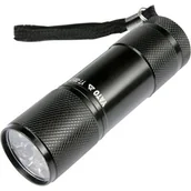 Latarki - Yato Latarka YT-08570 9 LED Aluminium Czarny - miniaturka - grafika 1