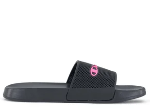 Klapki damskie Champion S11806KK001 DTN21 SLIDE Czarne - Klapki i japonki damskie - miniaturka - grafika 1