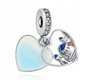 Charms Zawieszka Serce SANTORINI srebro 925 - Wisiorki - miniaturka - grafika 1
