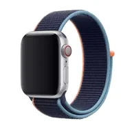 Akcesoria do smartwatchy - opaska pasek bransoleta NYLON APPLE Watch 1/2/3/4/5/6/7/8/9/10/Ultra 1/2/SE 42/44/45/46/49mm NAVY - miniaturka - grafika 1