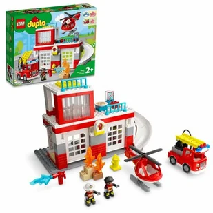 LEGO DUPLO Remiza strażacka i helikopter Nowa 10970 - Klocki - miniaturka - grafika 1