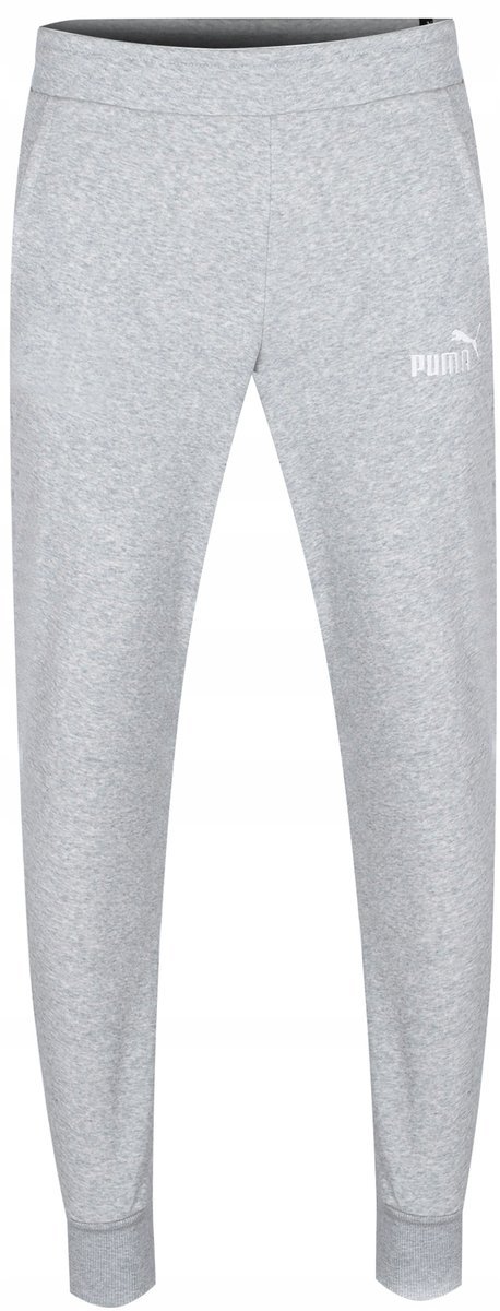 PUMA - SPODNIE DRESOWE MĘSKIE ESS Logo pants TR cl 679629-04 szary
