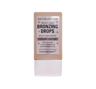 Bronzery i konturowanie twarzy - Makeup Revolution Bright Light krople brązujące do ciała W101 Scorched Light 23ml - miniaturka - grafika 1