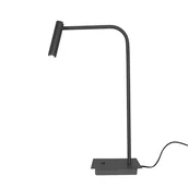 Lampy stojące - Lampa stołowa biurkowa FLER LED 3W 3000K - czarny - miniaturka - grafika 1