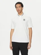 Koszulki męskie - HUGO Polo Dodac_RB 50542748 Biały Regular Fit - miniaturka - grafika 1