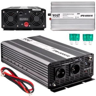 Przetwornica samochodowa IPS-6000R 24V/230V 3000/6000W VOLT POLSKA - Przetwornice samochodowe - miniaturka - grafika 1