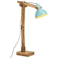 Lampy stojące - vidaXL Lampa stojąca, 25 W, postarzany niebieski, 33x25x130-150cm, E27 - miniaturka - grafika 1