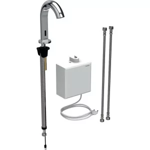 Geberit 116.167.21.1 Bateria umywalkowa Piave stoj$480ca zasilanie sieciowe z natynkow$481 skrzynk$482 funkcyjn$483 z mieszaczem termostatycznym chrom - Przyciski spłukujące - miniaturka - grafika 1