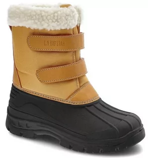 Śniegowce damskie - Big Star Kids Snow Boots KK374237, dla dziewczynki, śniegowce, Brązowy - grafika 1