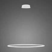 Lampy sufitowe - Lampa wisząca Ledowe Okręgi No.1 Φ80 cm in 4k biała ściemnialna Altavola Design - miniaturka - grafika 1