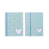 Notesy i bloczki - Kołobrulion A4 80 kartek 90g w kratkę SWEET BLUE - miniaturka - grafika 1