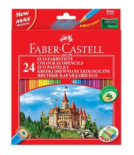 Faber-Castell Kredki Zamek 24 kolory + temperówka Amex - Kredki, ołówki, pastele i pisaki - miniaturka - grafika 2