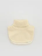 Apaszki i szaliki damskie - Reserved - Dzianinowy komin z golfem - kremowy - miniaturka - grafika 1