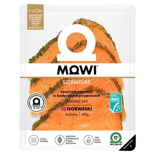Mowi Signature Łosoś marynowany w tradycyjnych przyprawach 100 g - Ryby wędzone - miniaturka - grafika 1