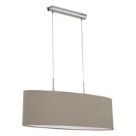 Lampy sufitowe - Eglo LAMPA wisząca PASTERI 31581 abażurowy Żyrandol do salonu IP20 owalna Nikiel - miniaturka - grafika 1