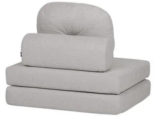 Sofa rozkładana jednoosobowa jasnoszara OLDEN - Sofy i kanapy - miniaturka - grafika 7