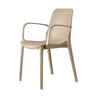 Krzesła - Scab Design Krzesło Ginevra ekologiczne - szare z podłokietnikami 2378 15 - miniaturka - grafika 1