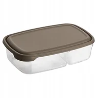 Pojemniki kuchenne - Pojemnik Pudełko Plastikowe Na Żywność Dwudzielny - miniaturka - grafika 1