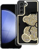 Etui i futerały do telefonów - OEM Futerał TEDDY BEAR do SAMSUNG A55 5G złoty - miniaturka - grafika 1