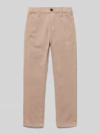 Spodnie i spodenki dla chłopców - Chinosy o kroju regular fit z mieszanki bawełny model ‘PELLE’ - miniaturka - grafika 1