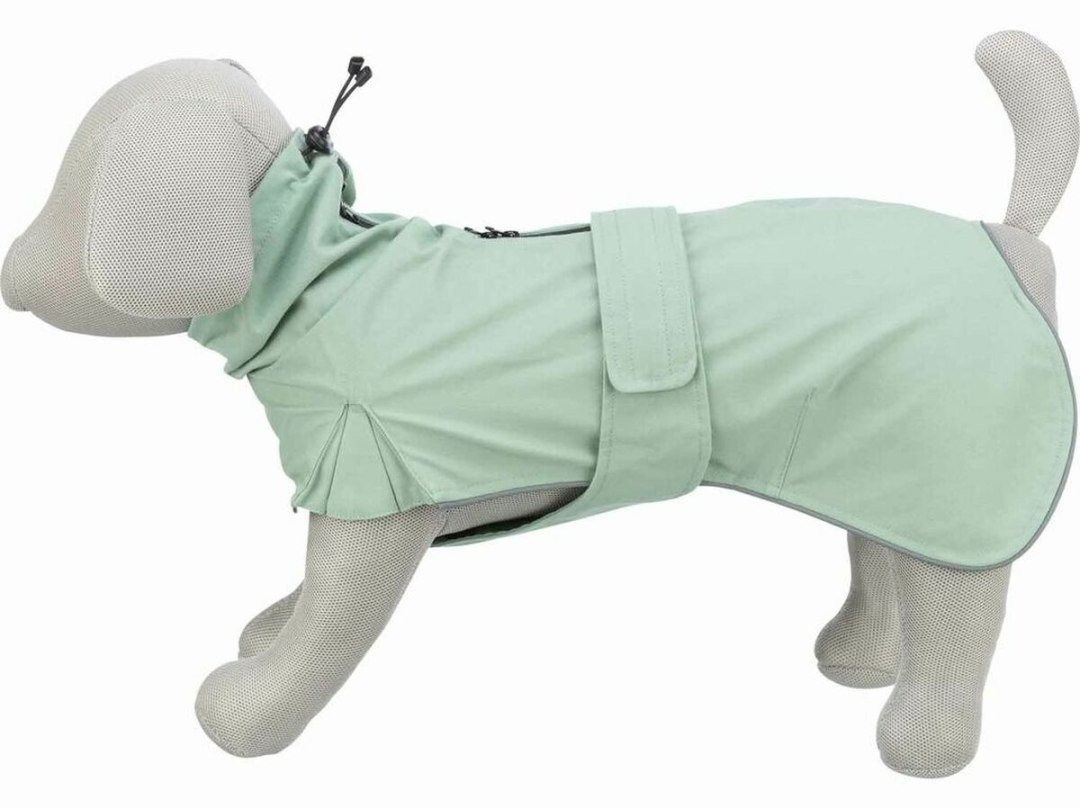 Płaszcz przeciwdeszczowy dla psa Trixie Dubln Kolor Zielony S 36 cm