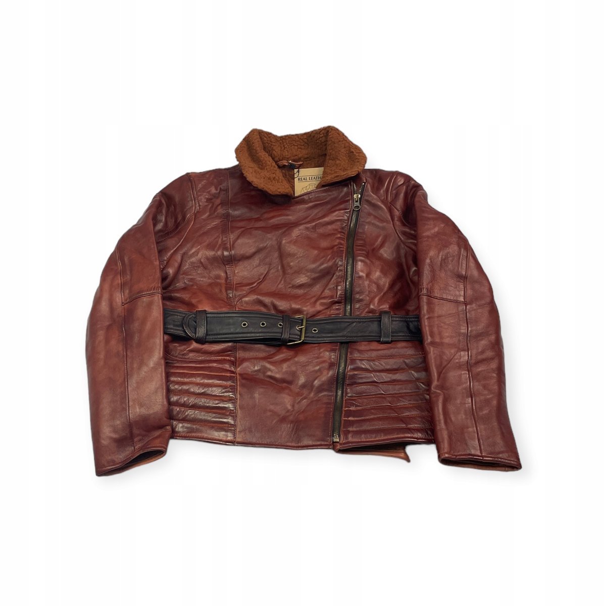 Skórzana kurtka damska ramoneska Real Leather S